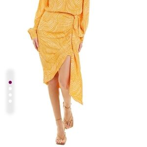 Bailey 44 Yellow Midi Skirt